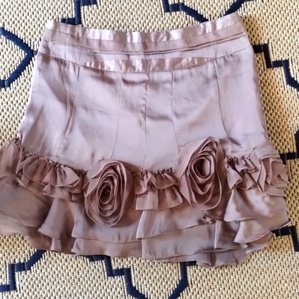 Floral silk mini